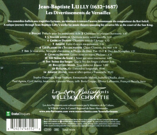Christie/Laf: Lull: Les Divertissements De Ve [CD]
