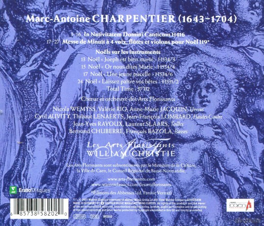 Christie/Laf: Char: Messe De Minuit/Noels Pou [CD]
