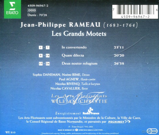 Christie/Laf: Rameau: Motetten [CD]
