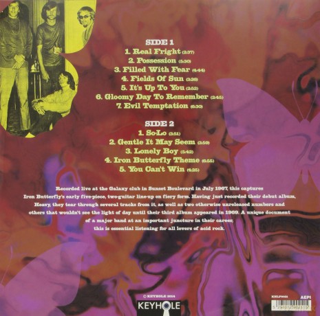 Iron Butterfly: Live At The Galaxy La July 1967 [Winyl]