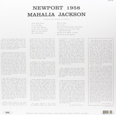 Jackson Mahalia: Newport 1958 [Winyl]