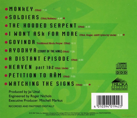 Jai Uttal: Monkey [CD]