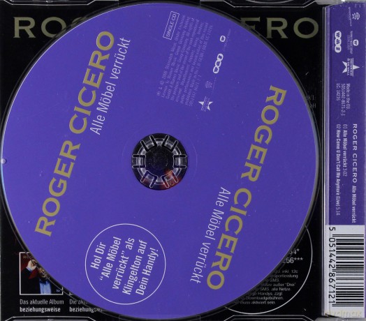 Roger Cicero: Alle Möbel Verruckt (maxi-single) [CD]