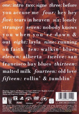 Eric Clapton: Unplugged [DVD]