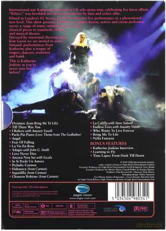 Jenkins Katherine: Believe Live From The O2 [2DVD]
