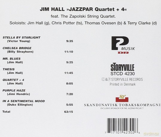 Jim Hall: Jazzpar Quartet + 4 [CD]
