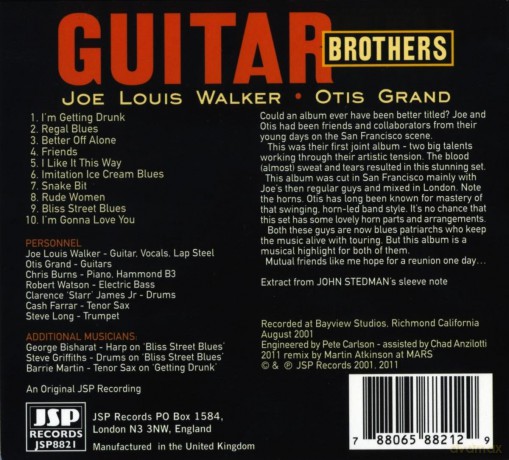 Joe Louis Walker And Otis Grand: Guitar Brothers Rarely Better [CD]