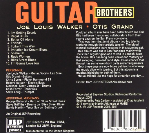 Joe Louis Walker And Otis Grand: Guitar Brothers Rarely Better [CD]