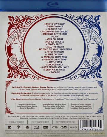 Eric Clapton & Steve Winwood: Live From Madison Square Garden [Blu-Ray]