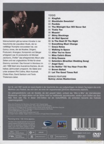 Jones Quincy: Live At Montreux 1996 [DVD]