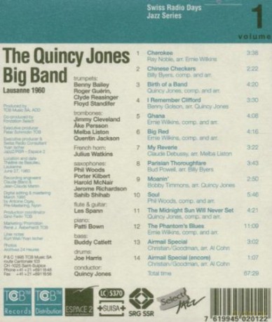 Jones Quincy Big Band: Radio Days vol. 01 [CD]