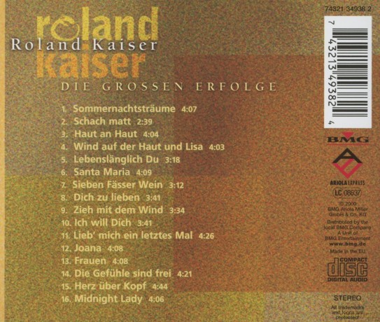 Kaiser Roland: Die Grossen Erfolge [CD]