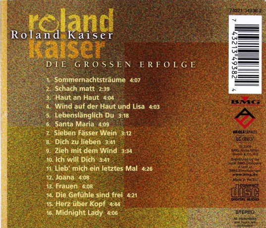 Kaiser Roland: Die Grossen Erfolge [CD]