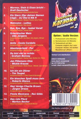 Deutsche Karaoke - Festzeltparty vol 2