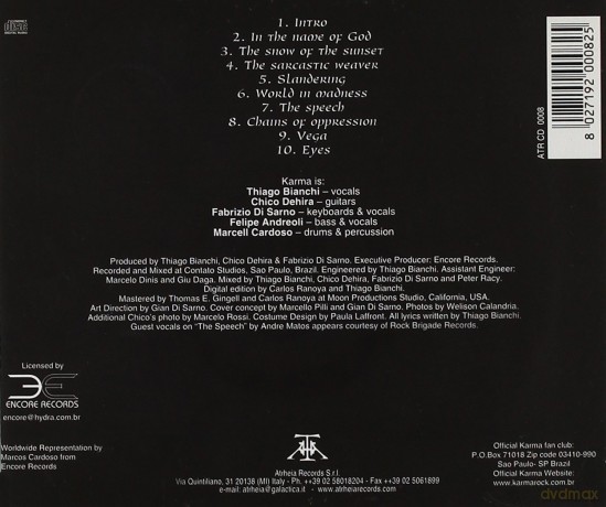 Karma: Inside The Eyes [CD]