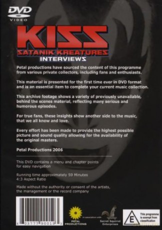 Kiss: Satanik Kreatures Interviews [DVD]