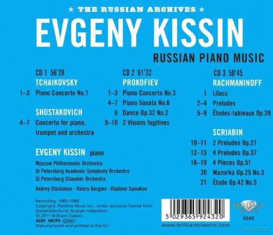 Kissin Evgeny: Evgeny Kissin Plays Russian Piano Music [3CD]