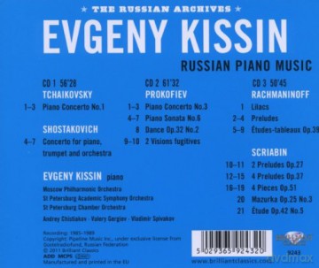 Kissin Evgeny: Evgeny Kissin Plays Russian Piano Music [3CD]