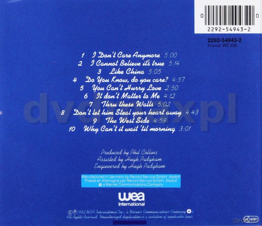 Phil Collins: Hello I Must Be Going [CD]