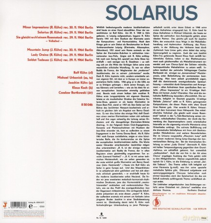 Kuehn Rolf Quartet: Solarius [Winyl]