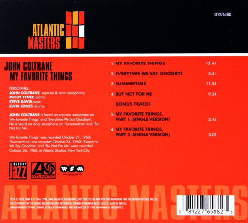 John Coltrane: My Favorite Things (digipack) [CD]
