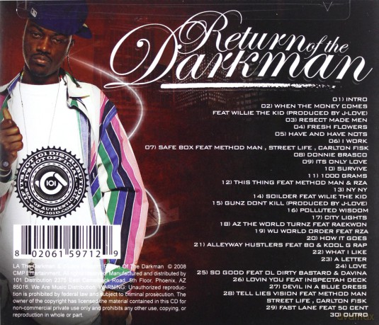 La The Darkman: Return Of The Darkman [CD]