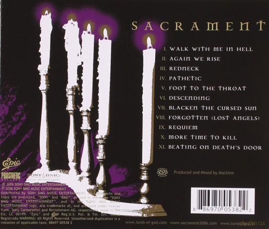 Lamb Of God: Sacrament [CD]