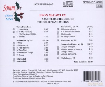 Leon Mccawley: The Complete Piano Music [CD]