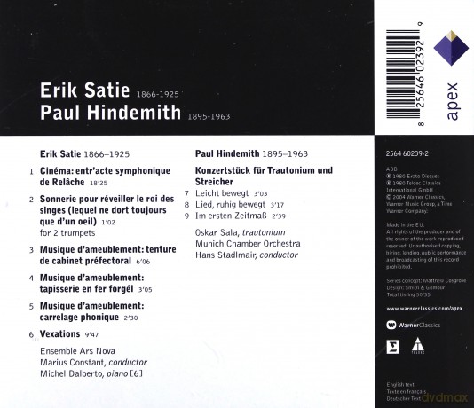Marius Constant: Sati: Musiques Repetitives [CD]