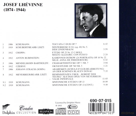 Lhevinne Josef: Early Recordings - Condon Collection [CD]