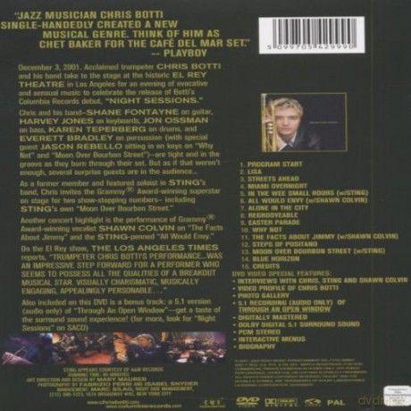 Chris Botti: Chris Botti & Friends: Night Session. Live In Concert [DVD]