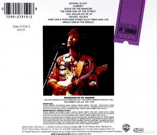 Ry Cooder: Showtime [CD]