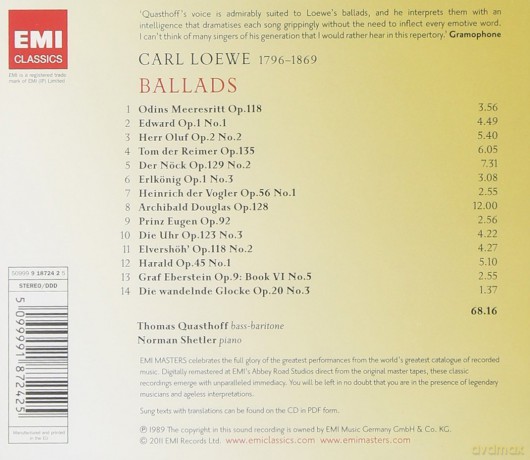Loewe Carl: Balladen [CD]