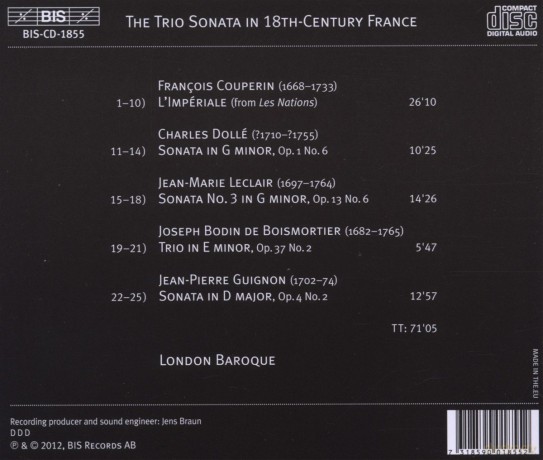 London Baroque: Trio Sonata In 18th-Century France [CD]