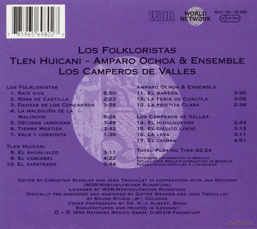 Los Folkloristicas Huicano: 22 Mexico [CD]