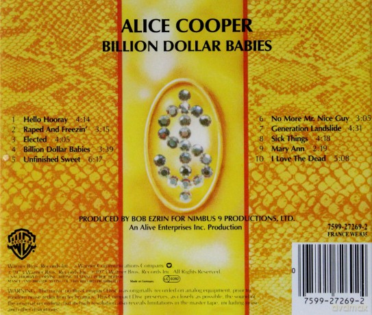 Alice Cooper: Billion Dollar Babies [CD]