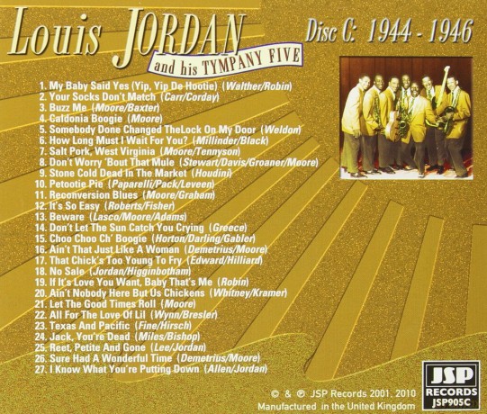 Louis Jordan: And His Tympany Five - The Hits Years [5CD]
