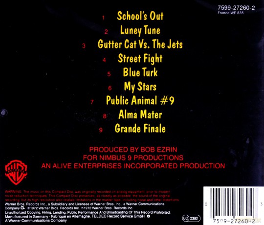 Alice Cooper: School's Out [CD]