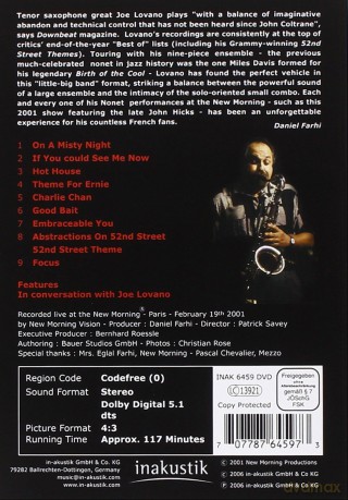 Lovano Joe Nonet: The Paris Concert [DVD]