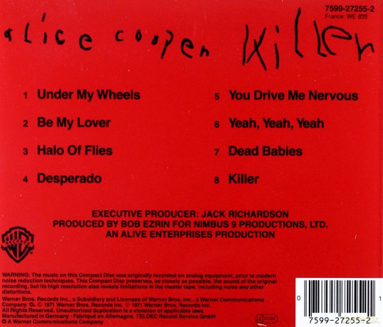 Alice Cooper: Killer [CD]