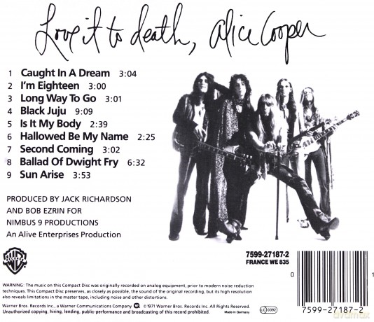 Alice Cooper: Love It To Death [CD]