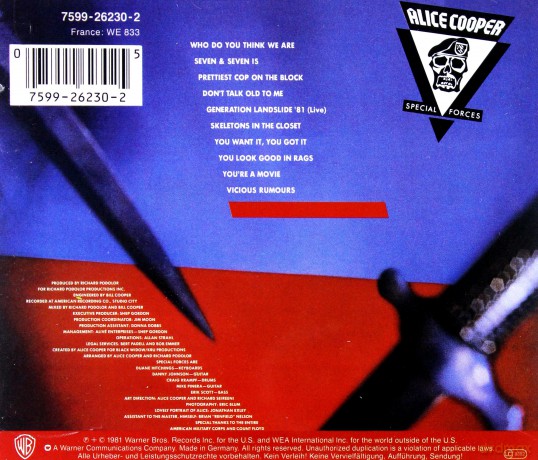 Alice Cooper: Special Forces [CD]