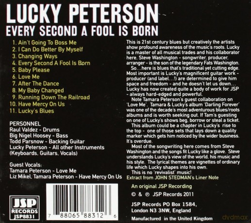Lucky Peterson: Every Second A Fool Is Born Continually [CD]