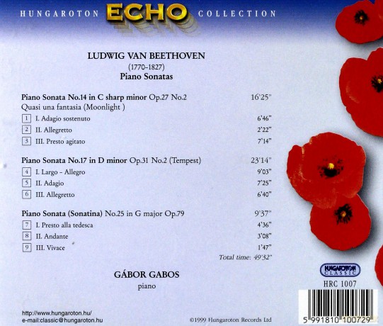 Ludwig Van Beethoven: Piano Sonatas [CD]