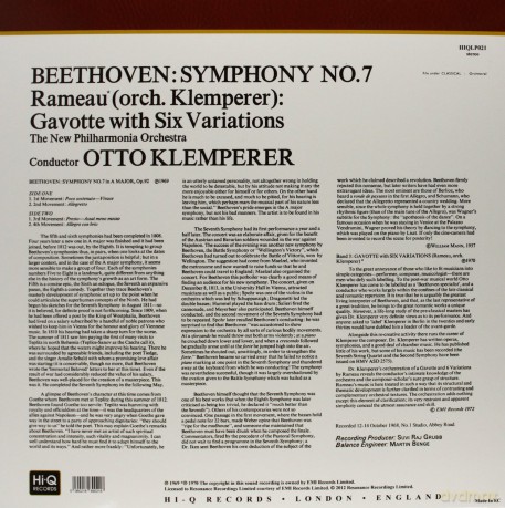 Ludwig Van Beethoven: Symphony No 7 - Rameau Variations [Winyl]