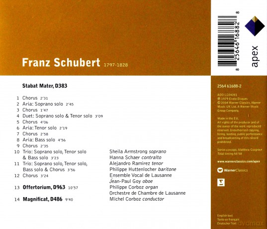 Michel Corboz./Orch.De Chambre De L: Schu: Stabat Mater,Offertorium, [CD]
