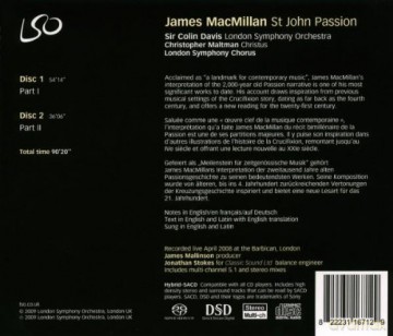 Mac Millan James: Passion Selon Saint Jean [2CD]