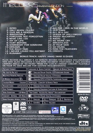 The Corrs: Live In London [DVD]
