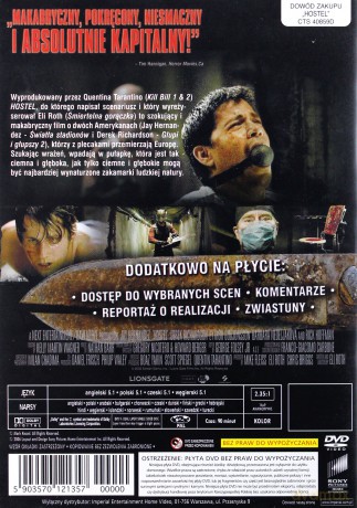 Hostel wersja nieocenzurowana [DVD]
