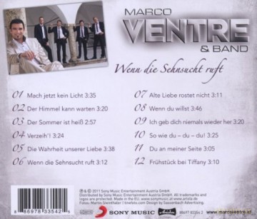 Marco Ventre Und Band: Wenn Die Sehnsucht Ruft [CD]
